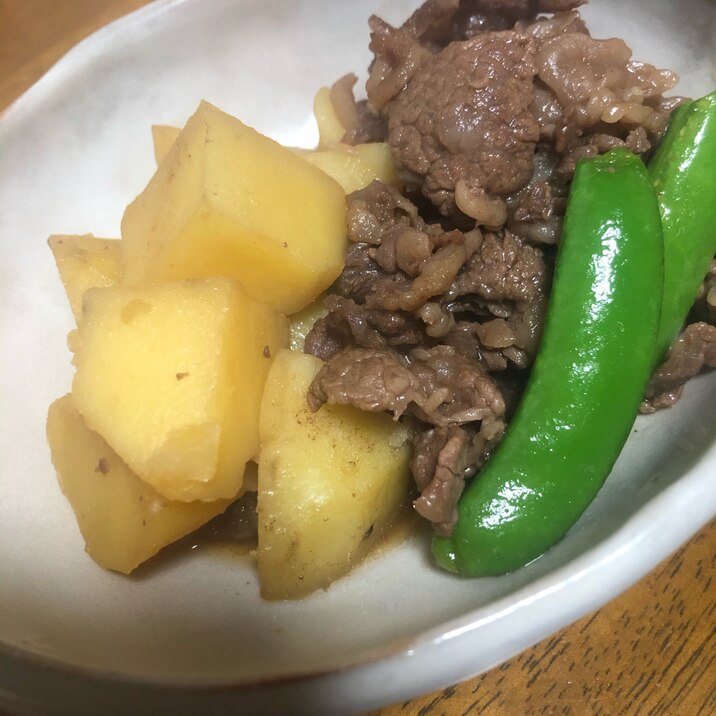 ジャガイモと牛肉の煮物